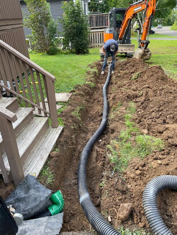 yard drainage contractors Fredericton