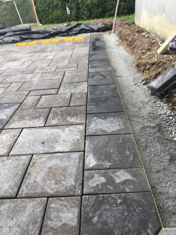 Patio paver installation Fredericton