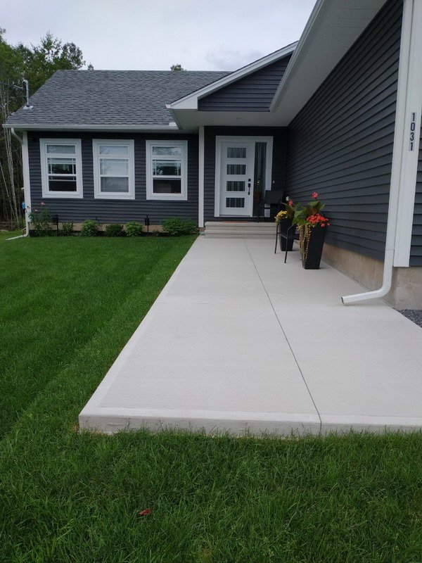 concrete walkway installation Fredericton