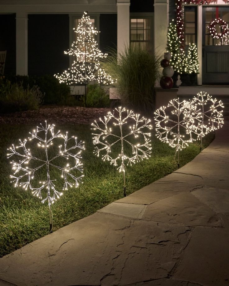 christmas yard lighting