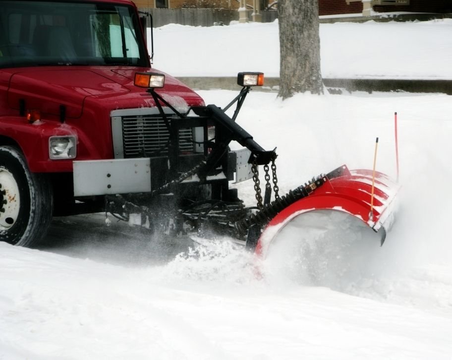 snow plowing in Fredericton