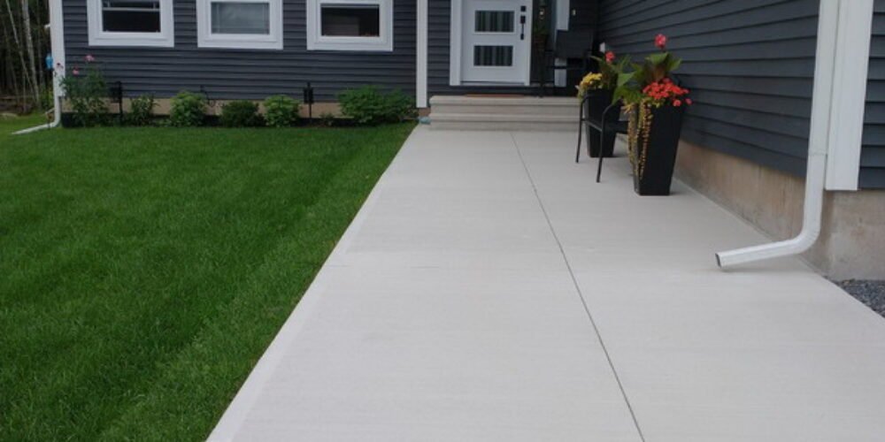 concrete walkway installation Fredericton